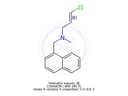 Chemical structure of Terbinafine Impurity 36