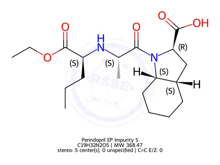 Chemical structure of Perindopril EP Impurity S
