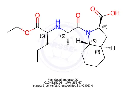 Chemical structure of Perindopril Impurity 20