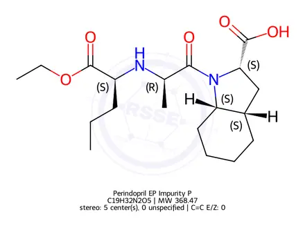 Chemical structure of Perindopril EP Impurity P