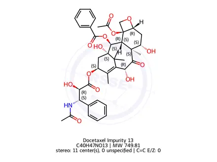 Chemical structure of Docetaxel Impurity 13
