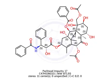 Chemical structure of Paclitaxel Impurity 17