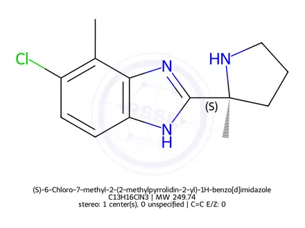 Chemical structure of Daridorexant Impurity 13(Hydrochloride)