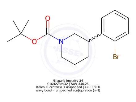 Chemical structure of Niraparib Impurity 34