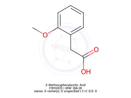 Chemical structure of 2-Methoxyphenylacetic Acid