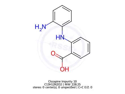 Chemical structure of Clozapine Impurity 10