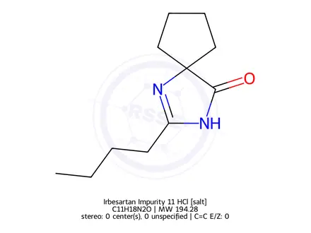 Chemical structure of Irbesartan Impurity 3