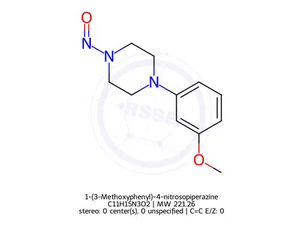Chemical structure of 1-(3-Methoxyphenyl)-4-nitrosopiperazine