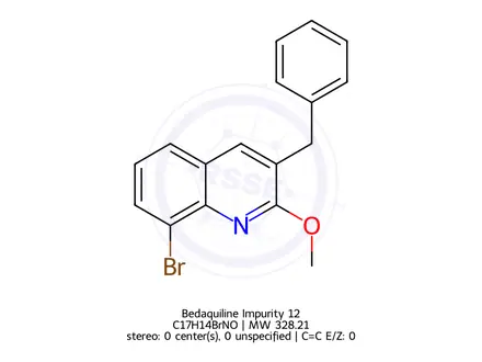 Chemical structure of Bedaquiline Impurity 12