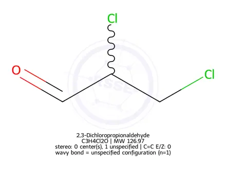 Chemical structure of 2,3-Dichloropropionaldehyde
