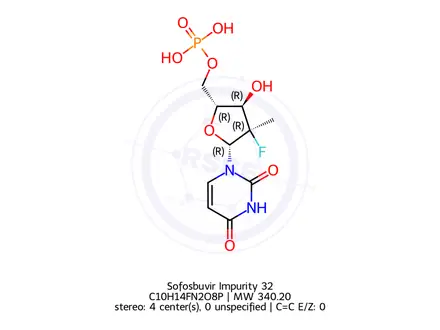 Chemical structure of Sofosbuvir Impurity 32