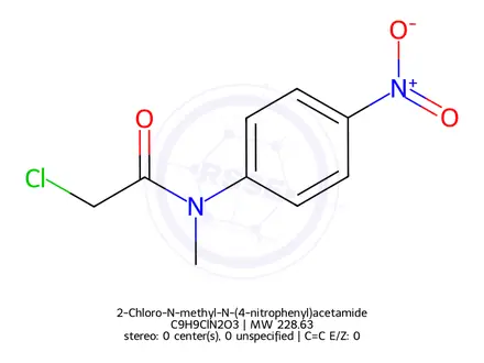 Chemical structure of 2-Chloro-N-methyl-N-(4-nitrophenyl)acetamide