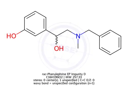 Chemical structure of rac-Phenylephrine EP Impurity D