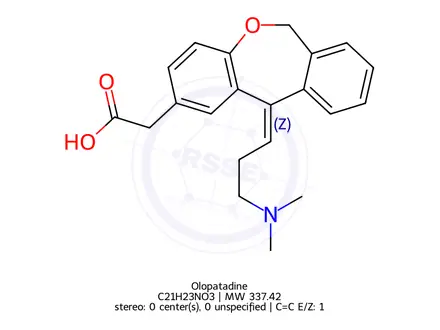 Chemical structure of Olopatadine Impurity 1
