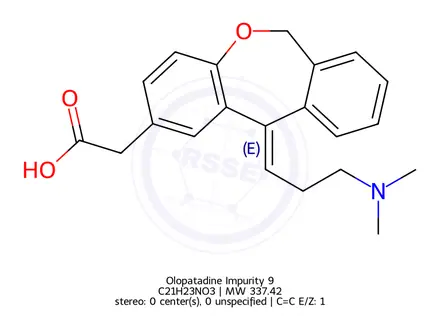 Chemical structure of Olopatadine Impurity 9