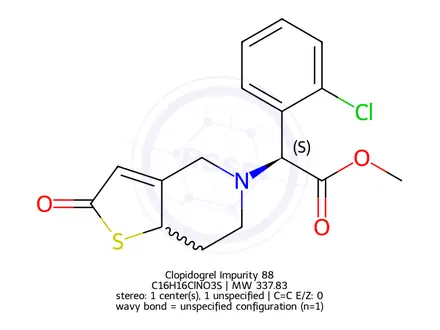 Chemical structure of Clopidogrel Impurity 88