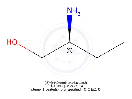 Chemical structure of ((S)-(+)-2-Amino-1-butanol)