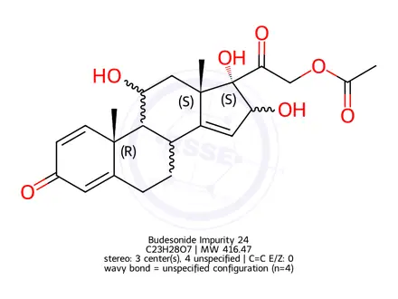 Chemical structure of Budesonide Impurity 24
