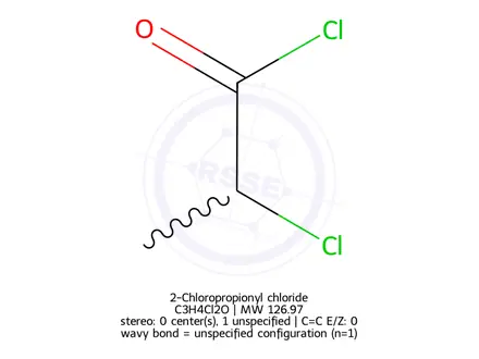 Chemical structure of 2-Chloropropionyl chloride