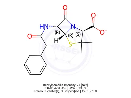 Chemical structure of Benzylpenicillin Impurity 21