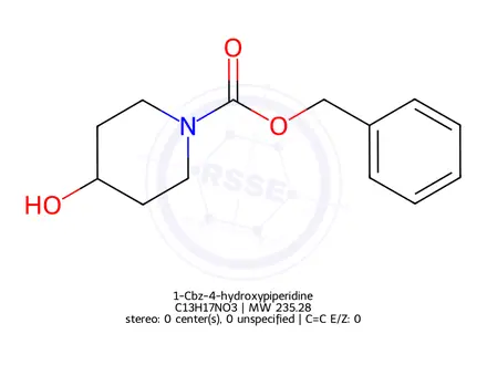 Chemical structure of 1-Cbz-4-hydroxypiperidine