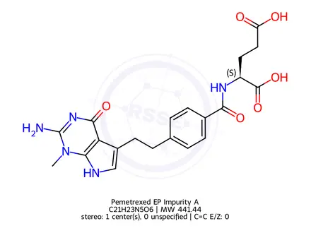 Chemical structure of Pemetrexed EP Impurity A