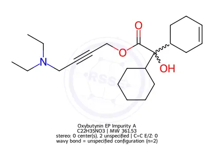 Chemical structure of Oxybutynin EP Impurity A