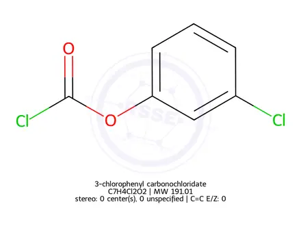 Chemical structure of 3-chlorophenyl carbonochloridate