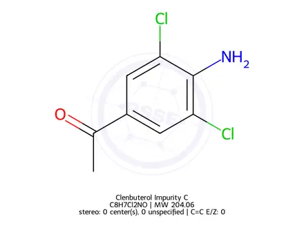 Chemical structure of Clenbuterol Impurity C
