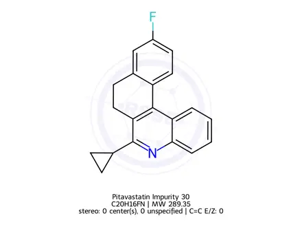 Chemical structure of Pitavastatin Impurity 30