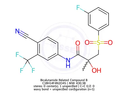 Chemical structure of Bicalutamide Related Compound B