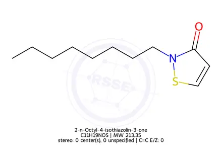 Chemical structure of 2-n-Octyl-4-isothiazolin-3-one