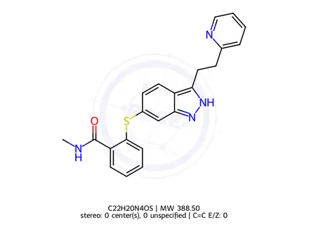 Chemical structure of Axitinib Impurity 9