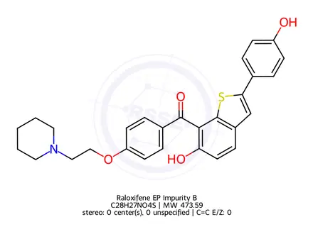 Chemical structure of Raloxifene EP Impurity B