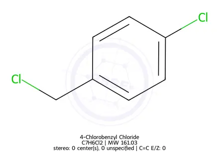 Chemical structure of 4-Chlorobenzyl Chloride (BSC)