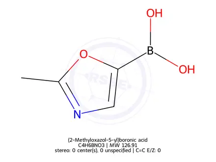 Chemical structure of (2-Methyloxazol-5-yl)boronic acid