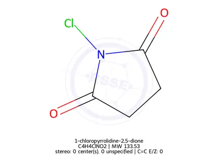 Chemical structure of 1-chloropyrrolidine-2,5-dione