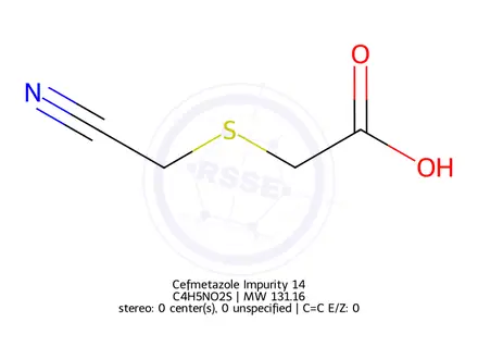 Chemical structure of Cefmetazole Impurity 14