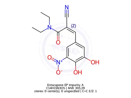 Chemical structure of Entacapone EP Impurity A