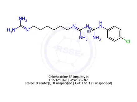 Chemical structure of Chlorhexidine EP Impurity N