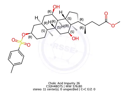 Chemical structure of Cholic Acid Impurity 26