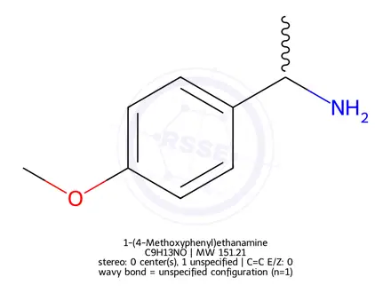 Chemical structure of 1-(4-Methoxyphenyl)ethanamine