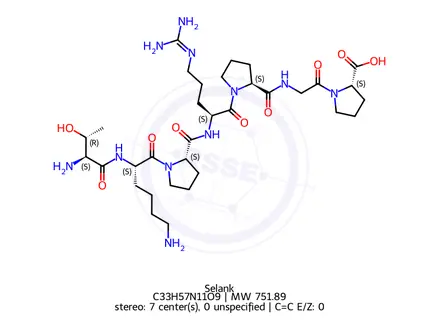 Chemical structure of Selank