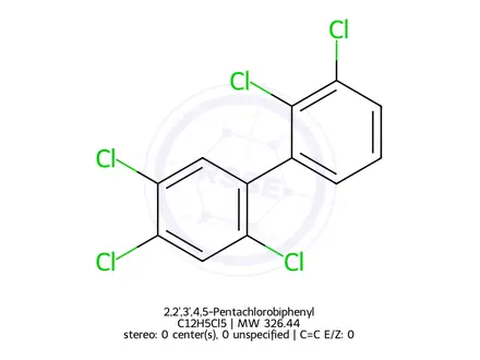 Chemical structure of 2,2',3',4,5-Pentachlorobiphenyl