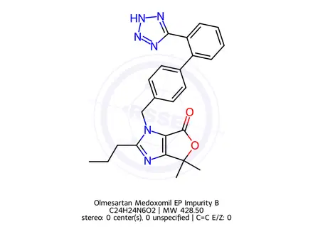 Chemical structure of Olmesartan Medoxomil EP Impurity B