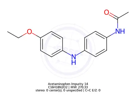 Chemical structure of Acetaminophen Impurity 14