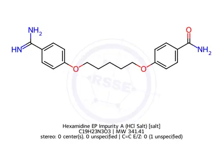 Chemical structure of Pentamidine Diisetionate-Impurity A (Hydrochloride Salt)