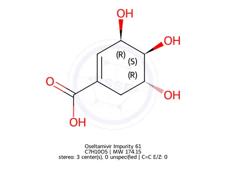 Chemical structure of Oseltamivir Impurity 61