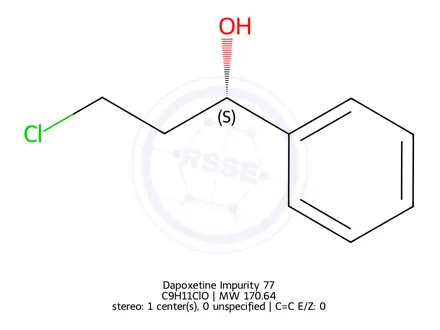 Chemical structure of Dapoxetine Impurity 77