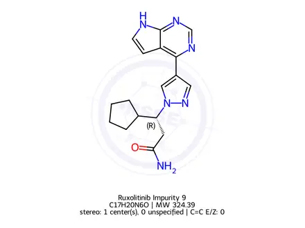 Chemical structure of Ruxolitinib Impurity 9